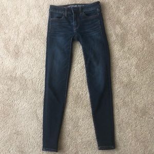 Dark Blue American Eagle Jeggings size 00